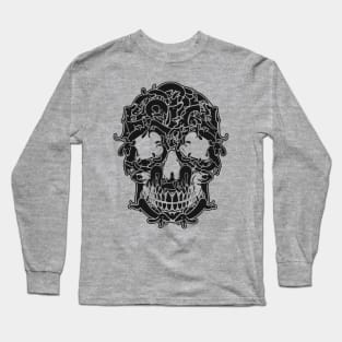 Dachshund Skull Black (no tagline) Long Sleeve T-Shirt